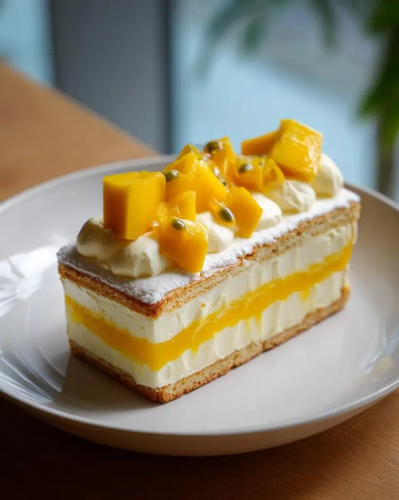 Bûche Mangue – Passion – Coco, Dessert Exotique & Facile pour Fête