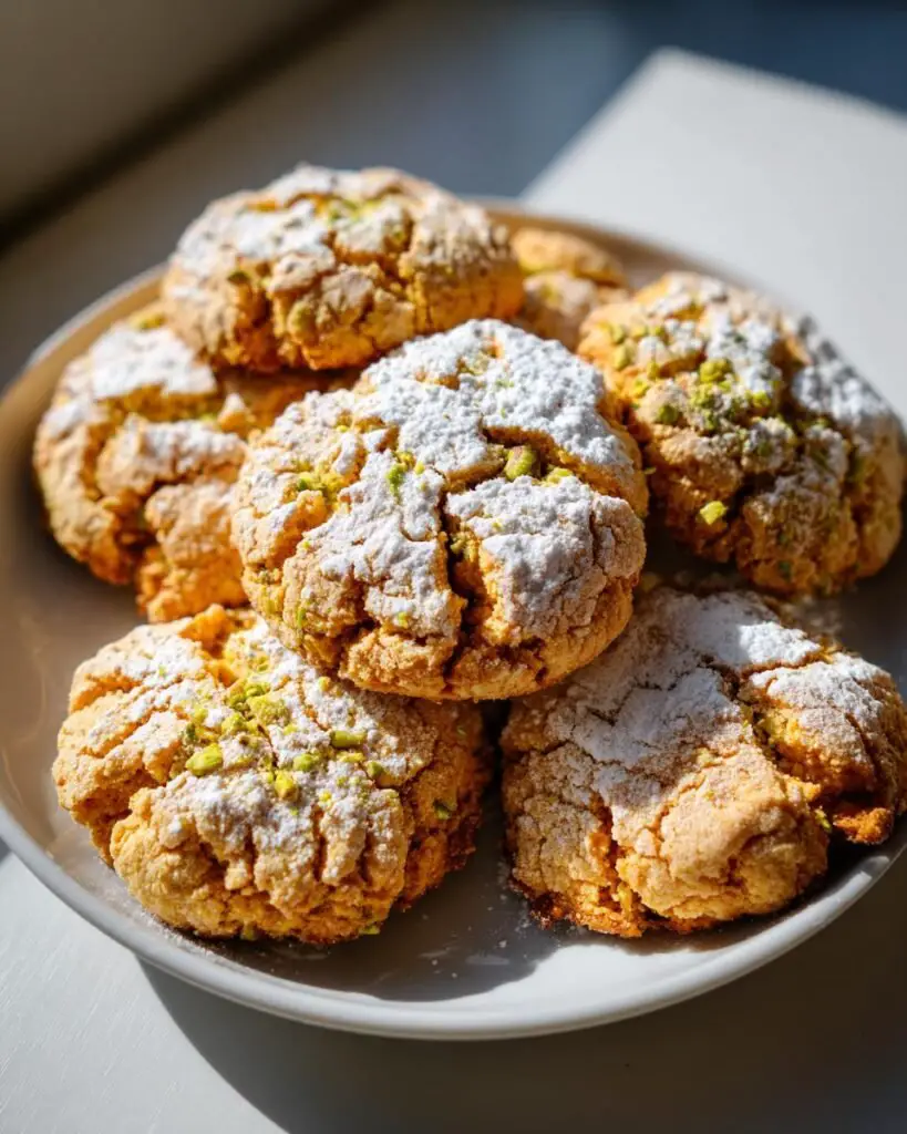 Biscuits Craquelés à la Pistache