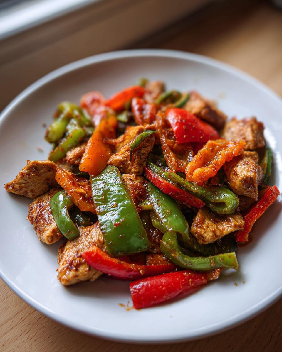 Dîner Sain: Dinde au Paprika et Poivrons - detail 2