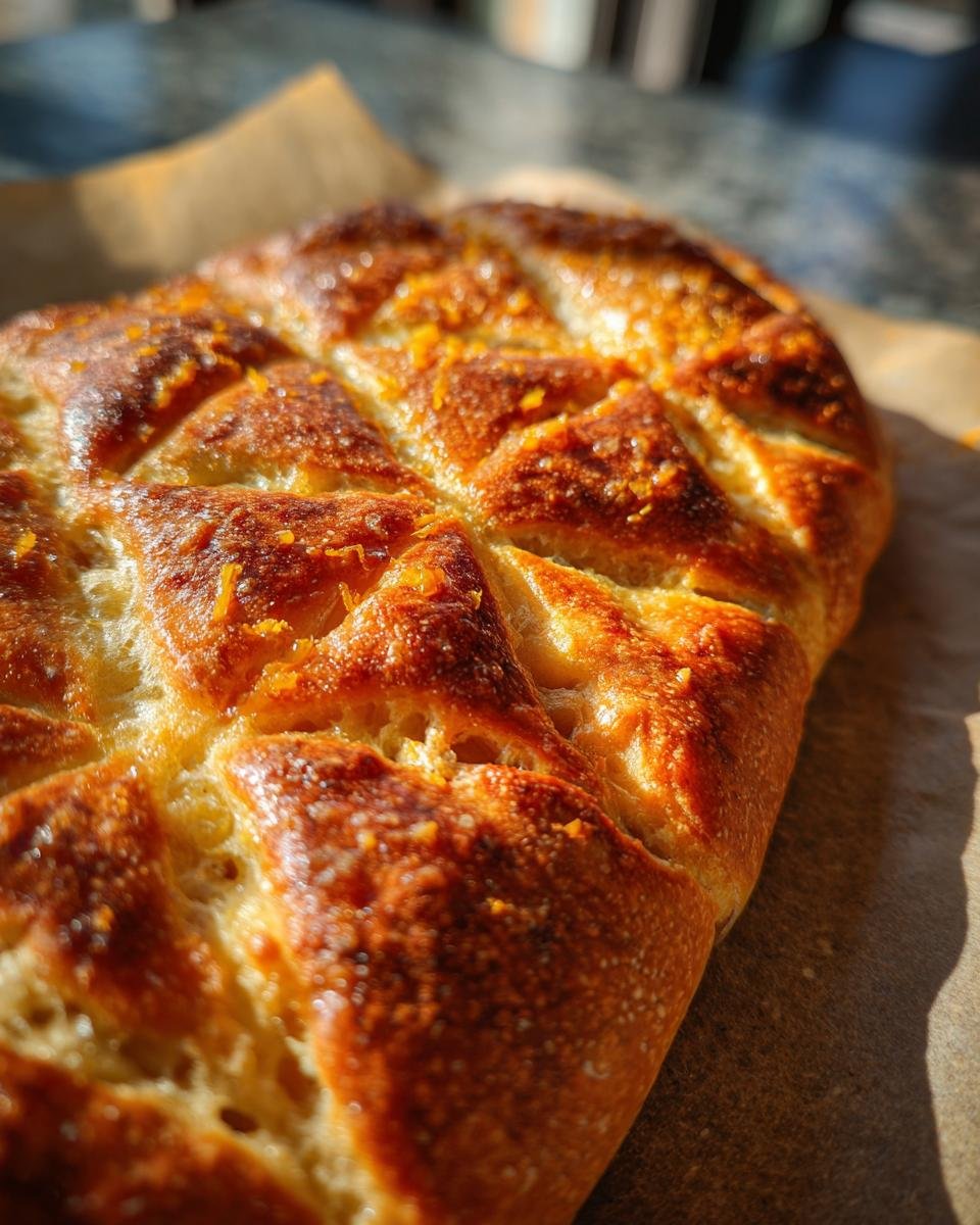 Faire une Fougasse Sucrée Fleur d'Oranger - detail 2