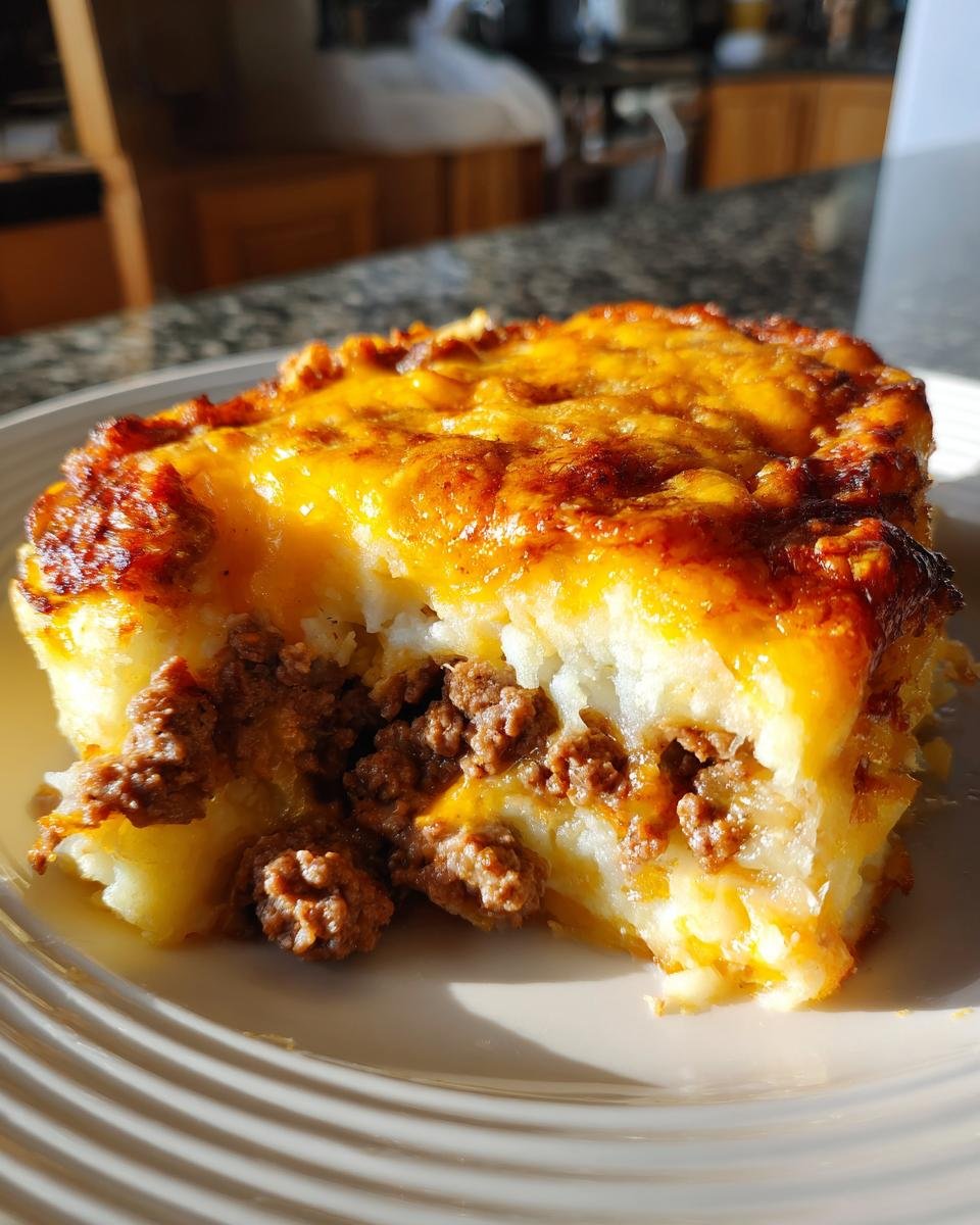 Gâteau de Pommes de Terre Farci au Boeuf & Fromage - detail 1