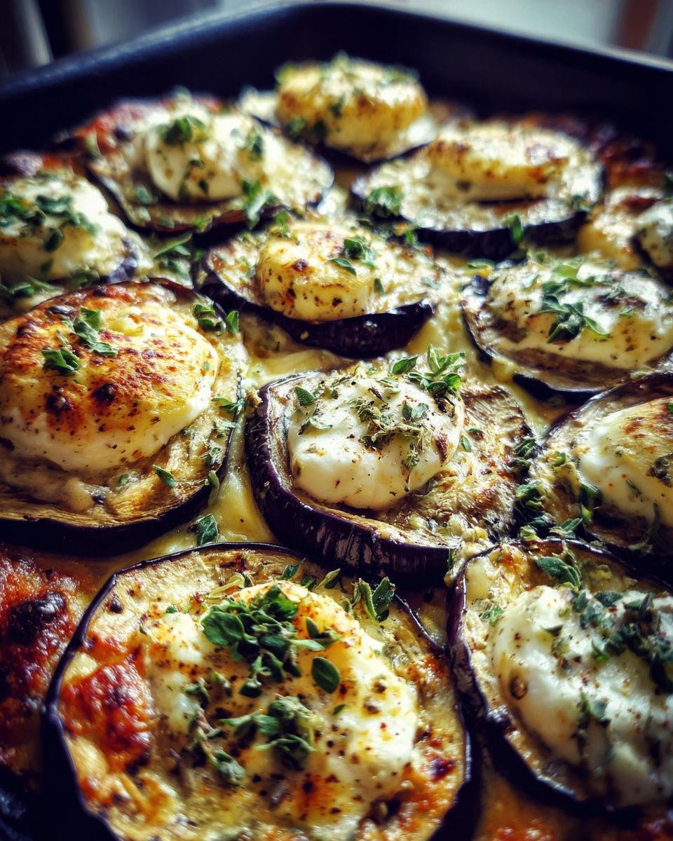 Pas de friture ! Aubergines, fromage et œufs ! L'aubergine qui rend tout le monde fou ! - detail 1