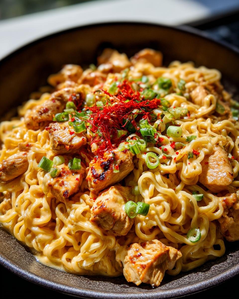 Ramen épicé au poulet et sauce crémeuse à l'ail - detail 2