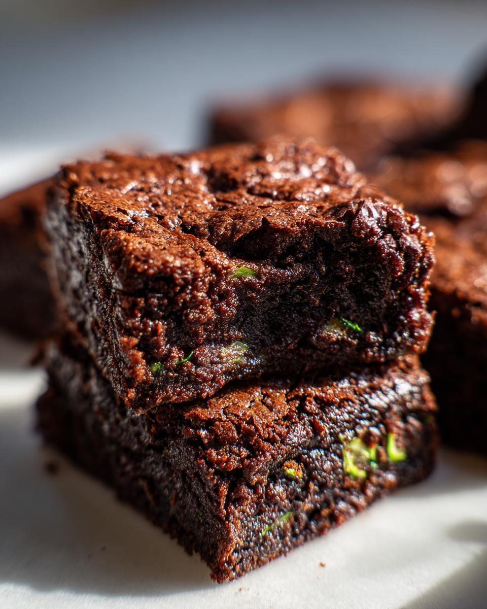 brownies aux courgettes - detail 1