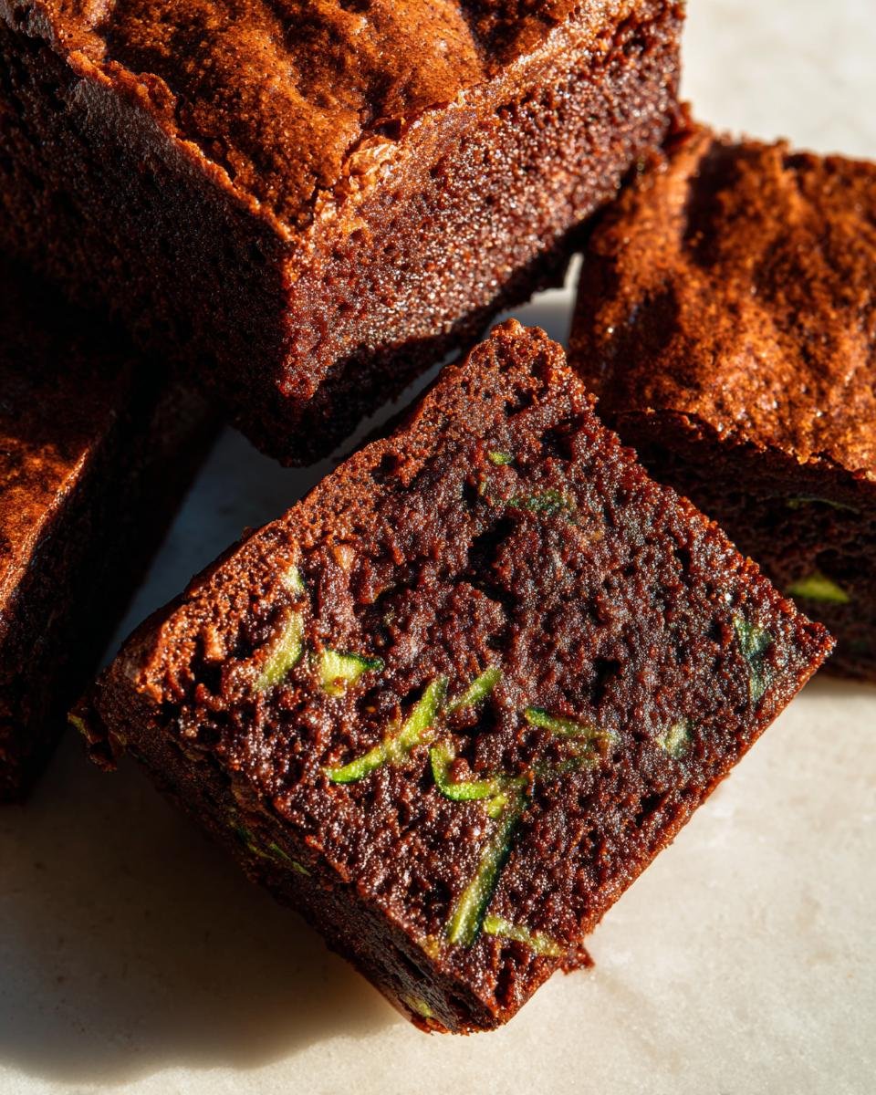 brownies aux courgettes - detail 2