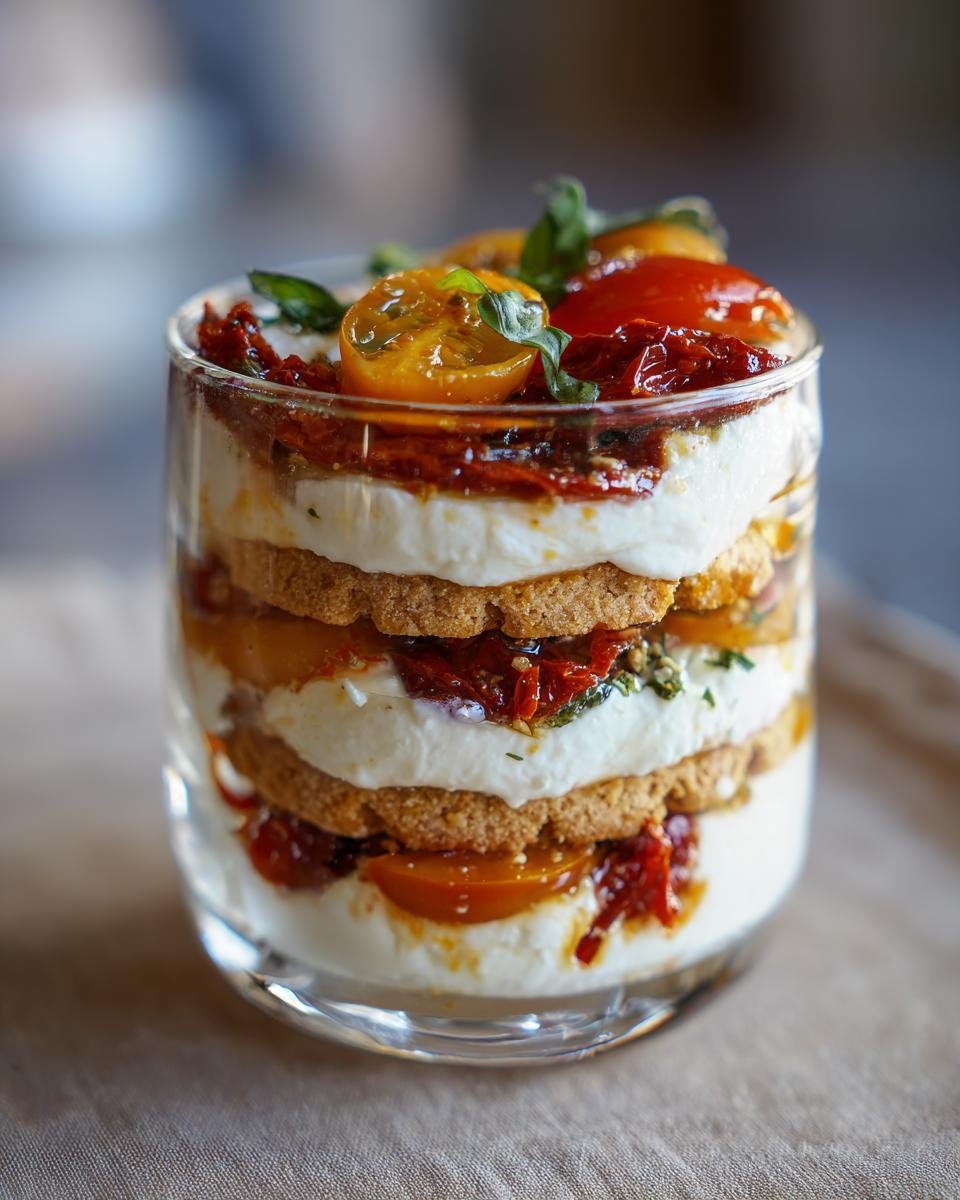 Apéritif Sans Cuisson Qui Épate Avec Tiramisu Salé Mozza - detail 2