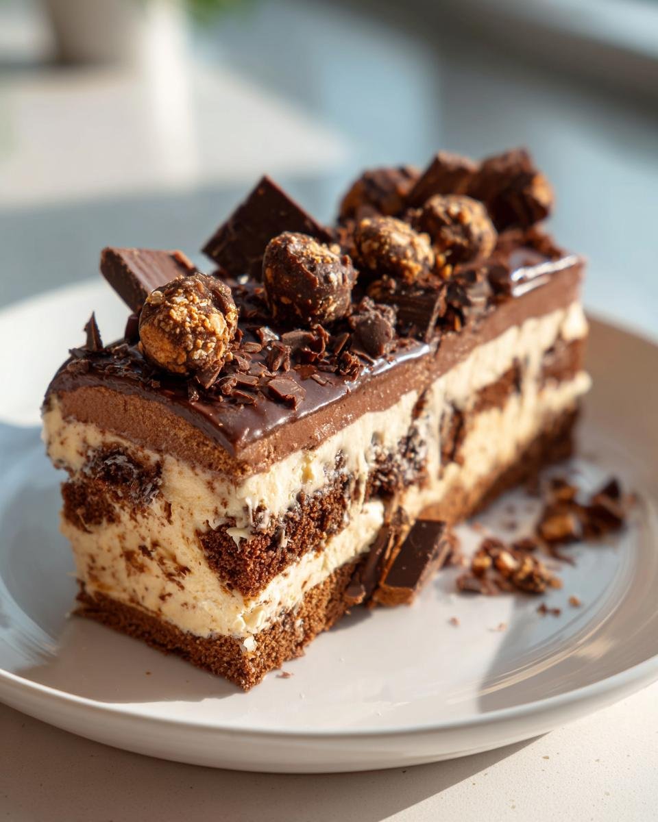 Bûche croustillante au chocolat et café - detail 2