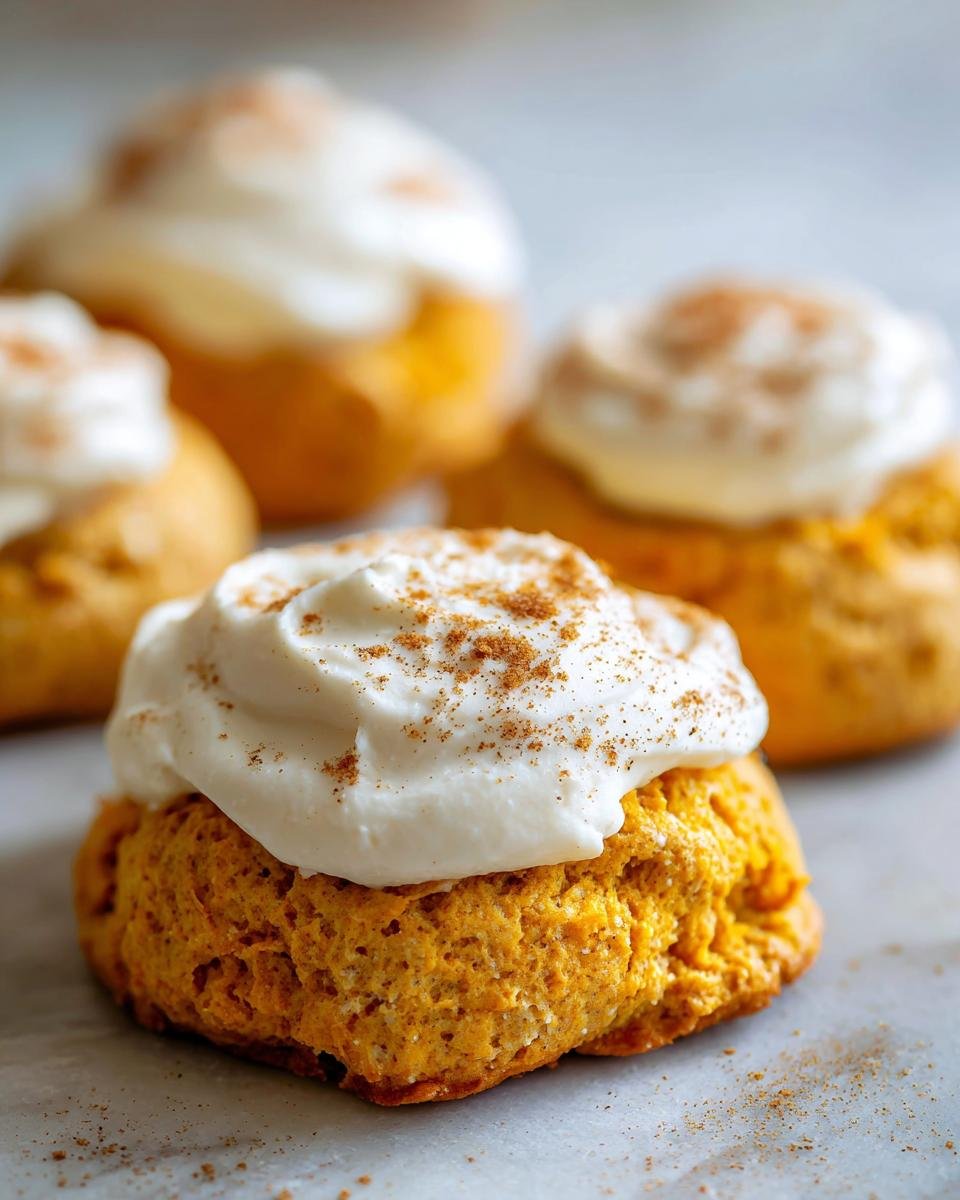 Biscuits à la citrouille, glaçage au fromage à la crème - detail 1