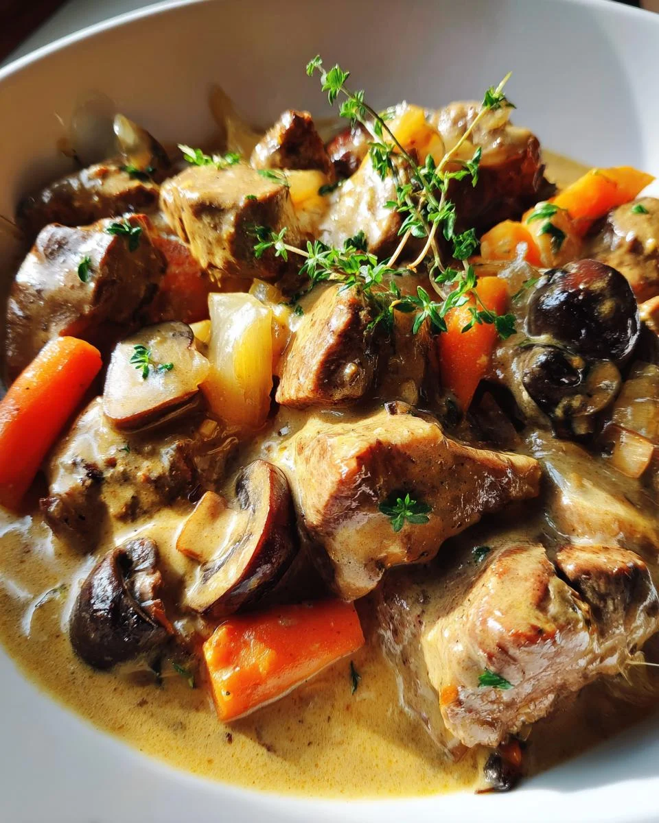 Blanquette de Filet Mignon de boeuf aux Champignons - detail 1