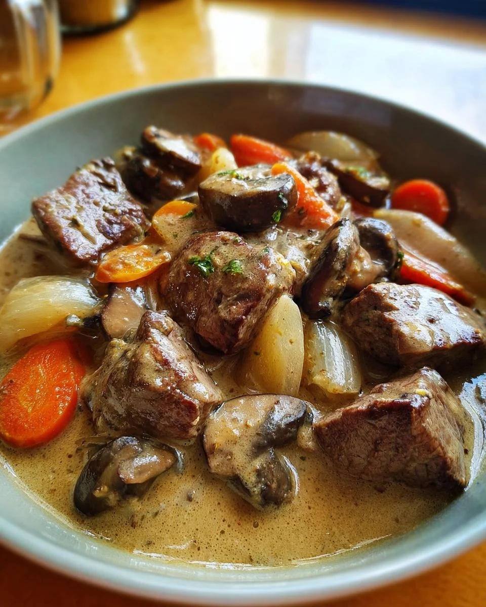Blanquette de Filet Mignon de boeuf aux Champignons - detail 2