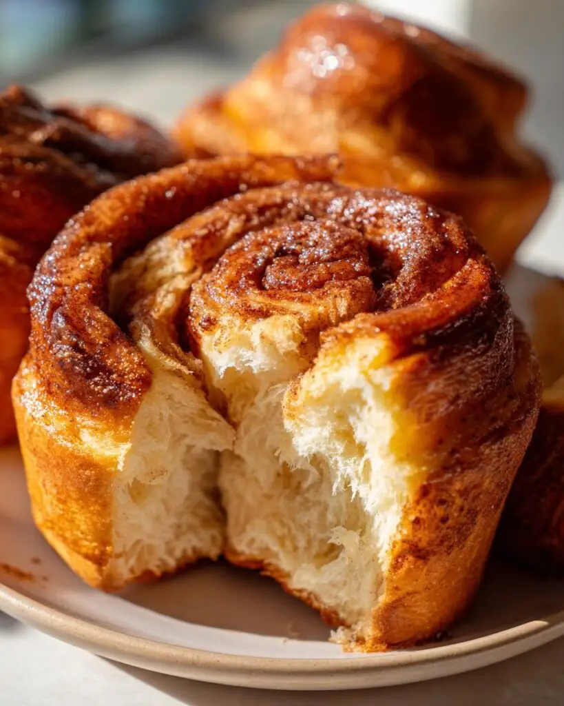 Brioche roulée à la cannelle fait maison
