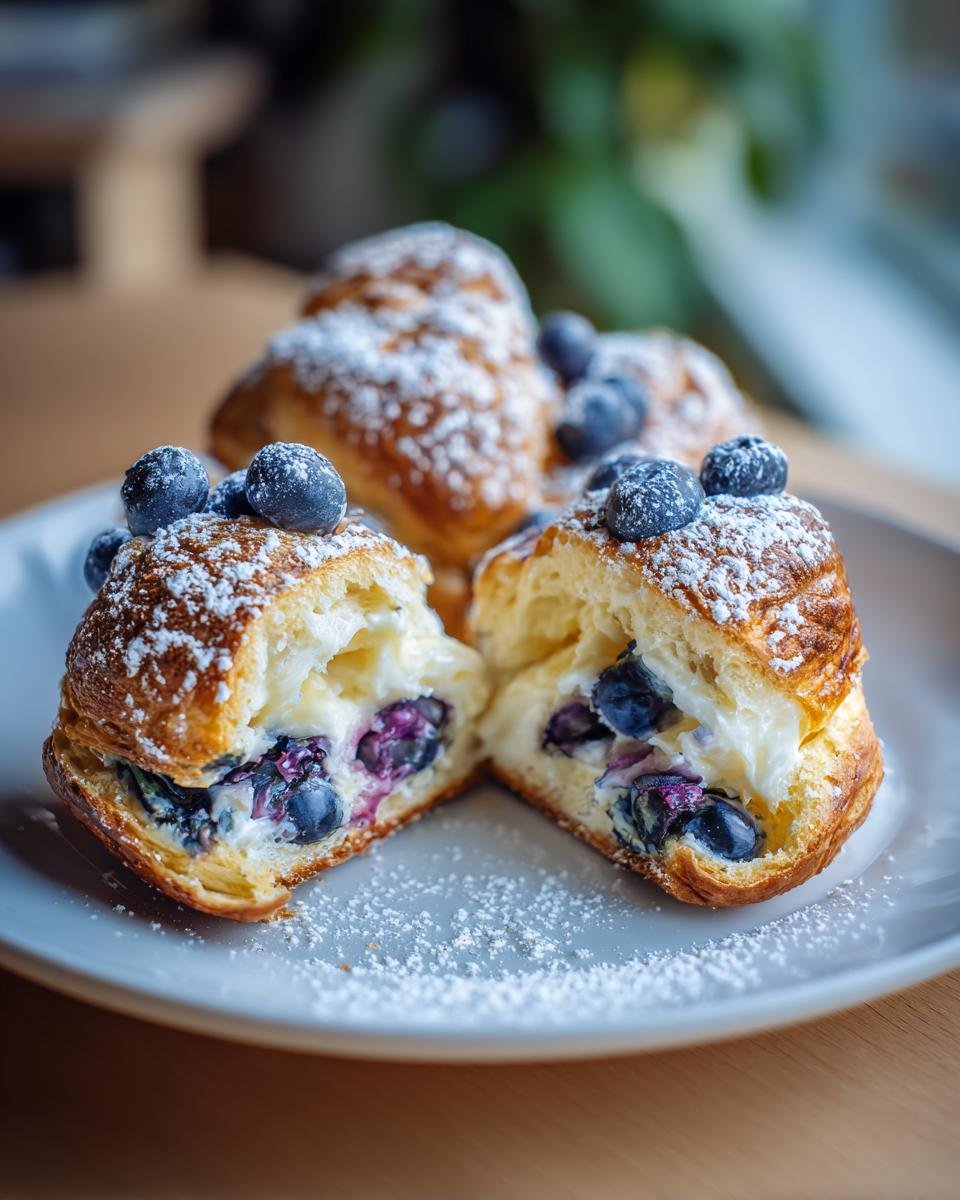 Brioches au fromage et aux myrtilles - detail 2