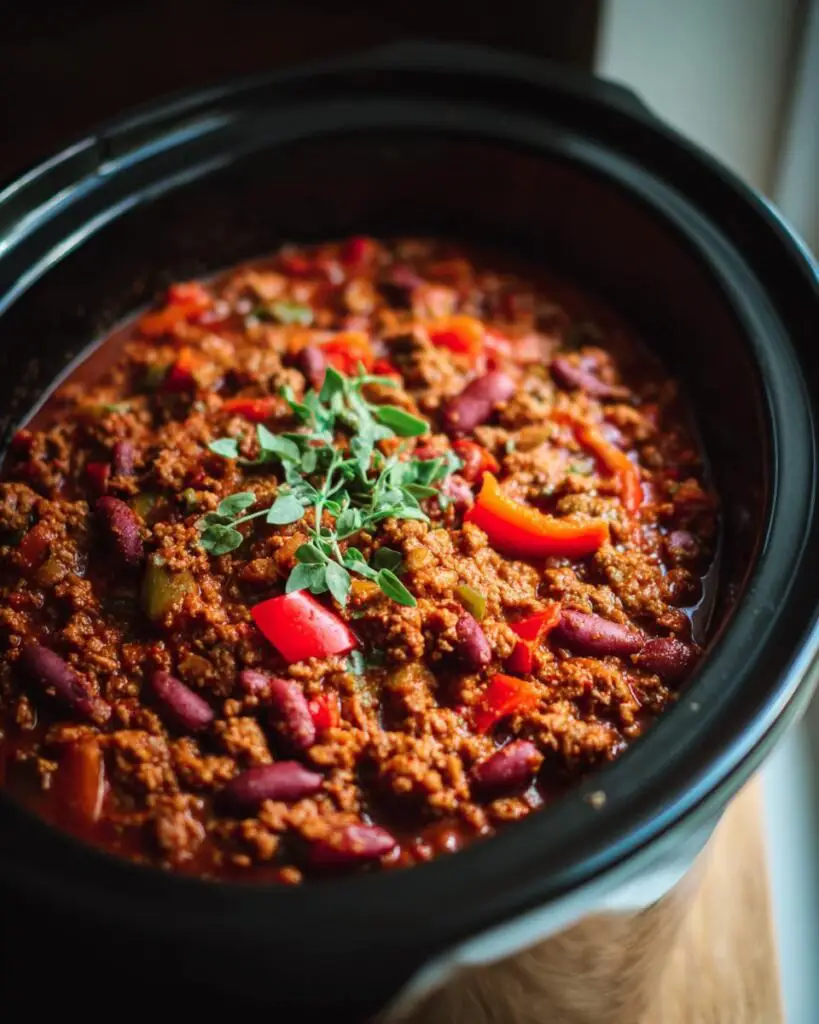 Chili de dinde à la mijoteuse