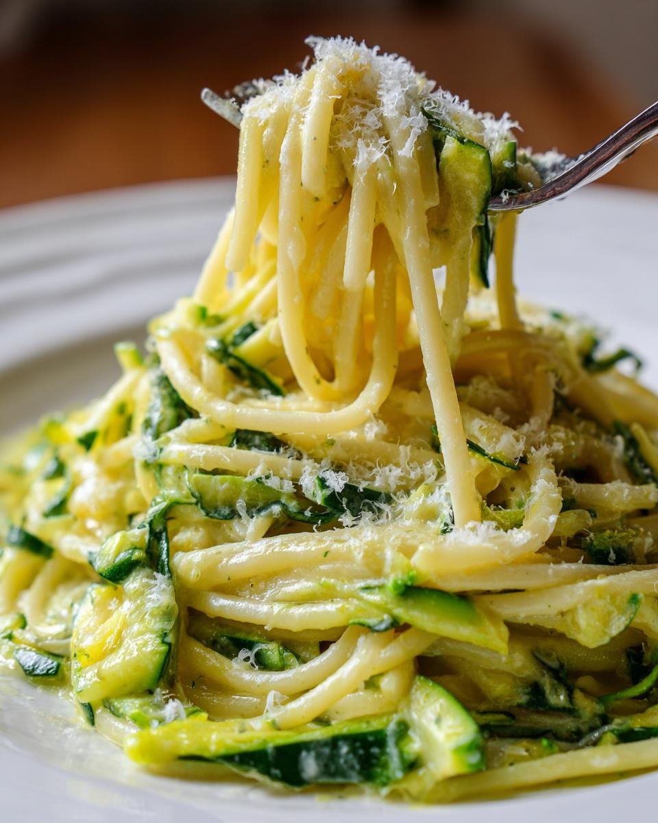 Comment Préparer Spaghetti Crème Courgette Savoureux Facilement - detail 1