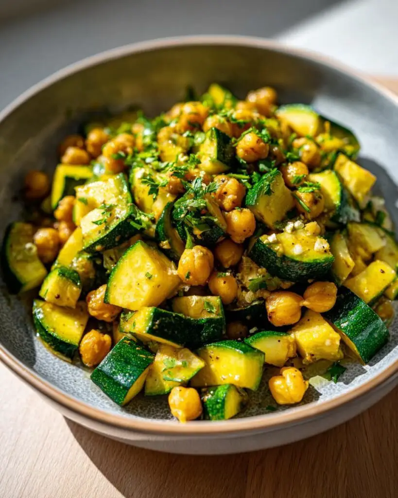 Courgettes et Pois Chiches Orientaux en 35 Minutes Évasion