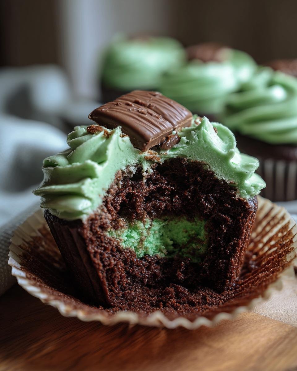 Cupcakes menthe-chocolat - detail 1
