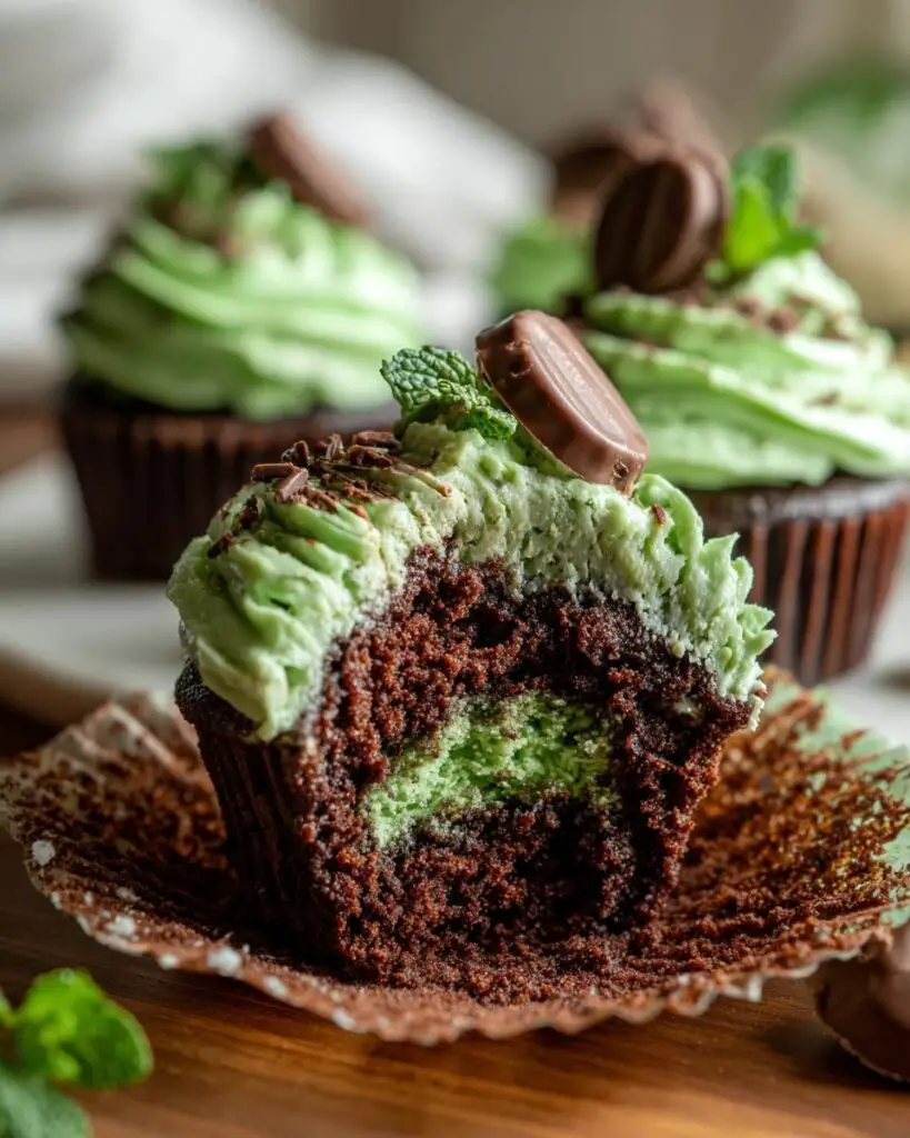 Cupcakes menthe-chocolat