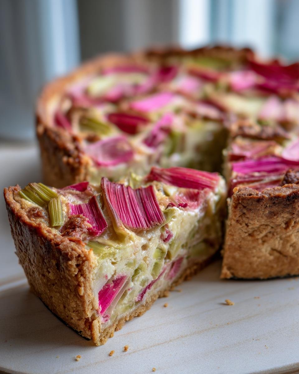 Délicieuse Tarte à la Rhubarbe Recette - detail 2