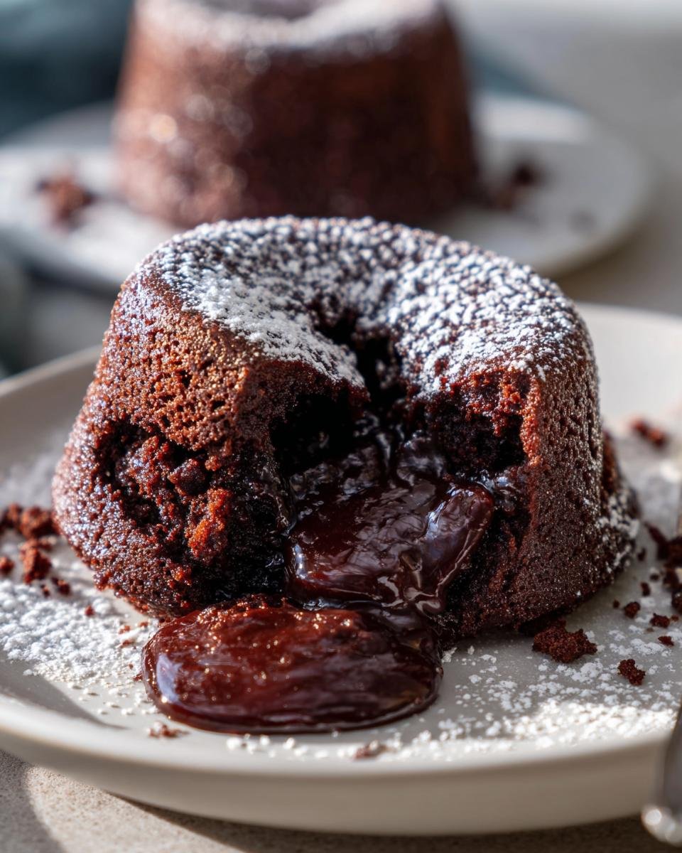 Fondants au chocolat cœur coulant faciles et rapides - detail 1