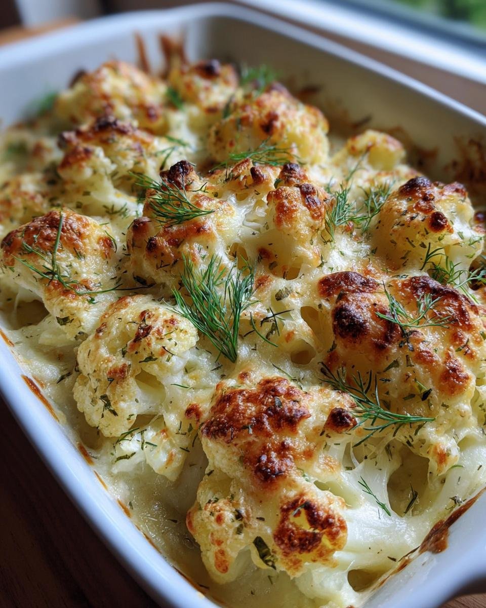 Gratin de chou-fleur et cabillaud aux fines herbes - detail 1