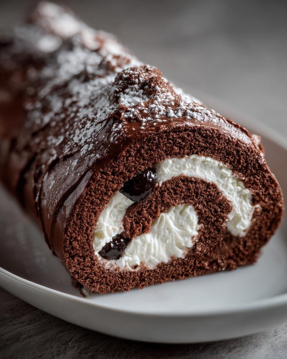Gâteau Roulé Forêt-Noire : Le Dessert Chocolaté - detail 1
