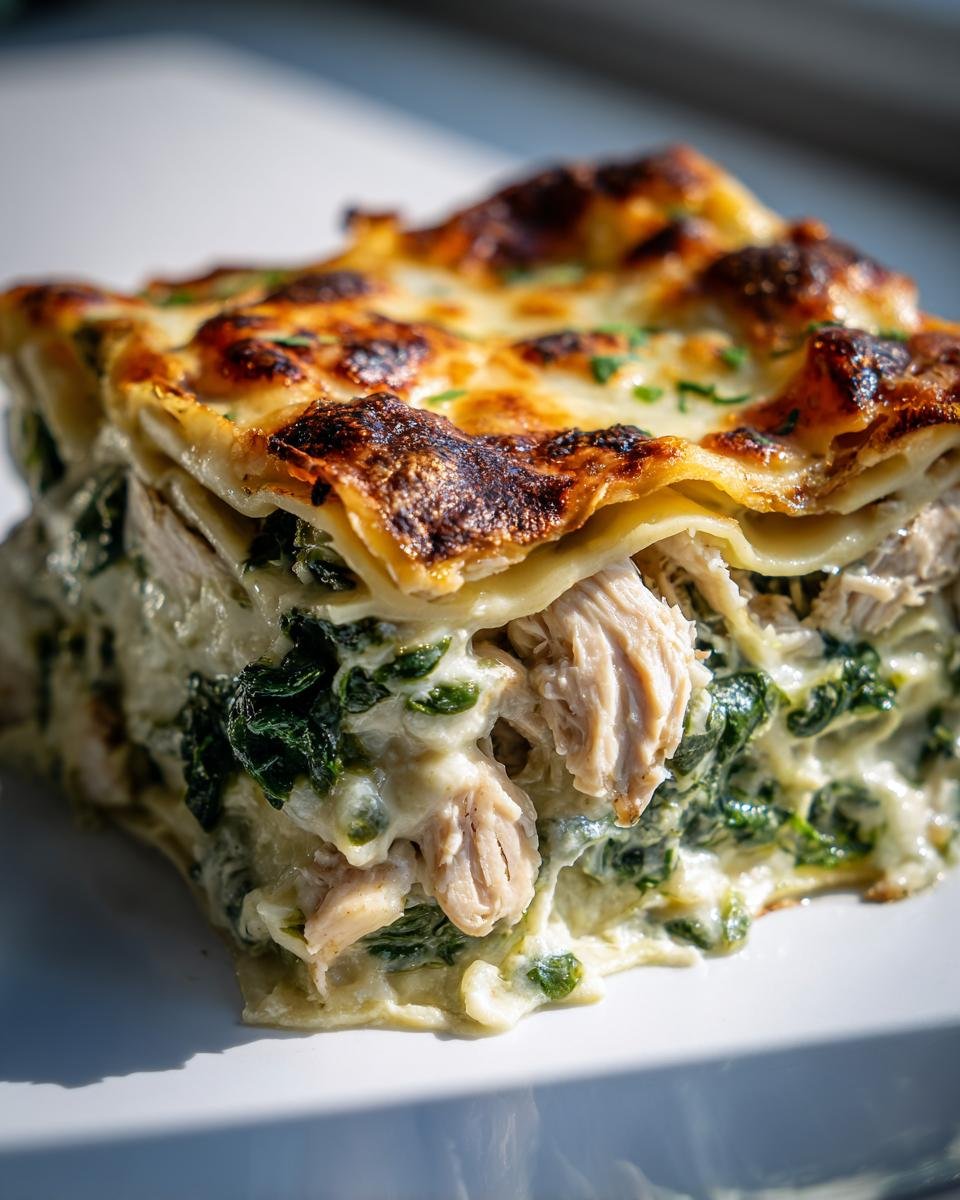 Lasagnes au poulet et aux épinards - detail 1