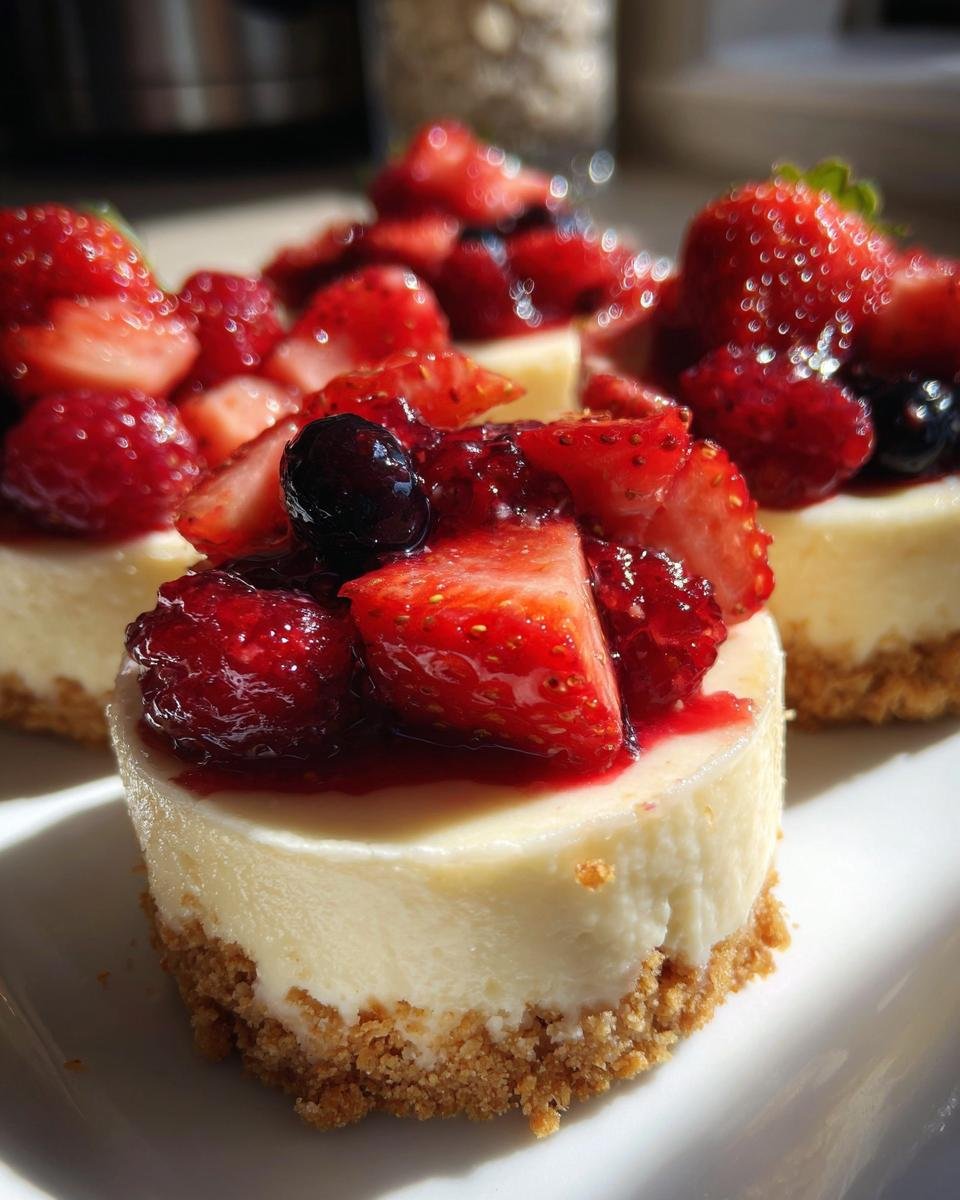 Mini cheesecakes de Fête aux fruits rouges - detail 2