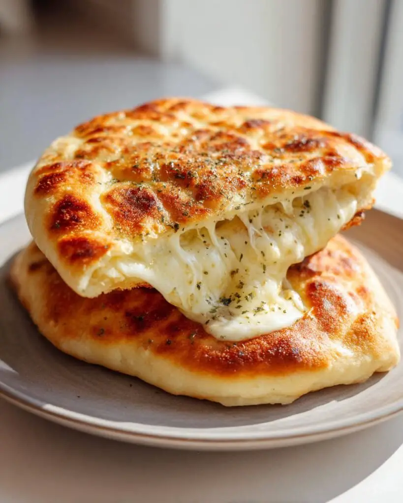 Pain à l'ail et tortillas au fromage cuit à la friteuse à air