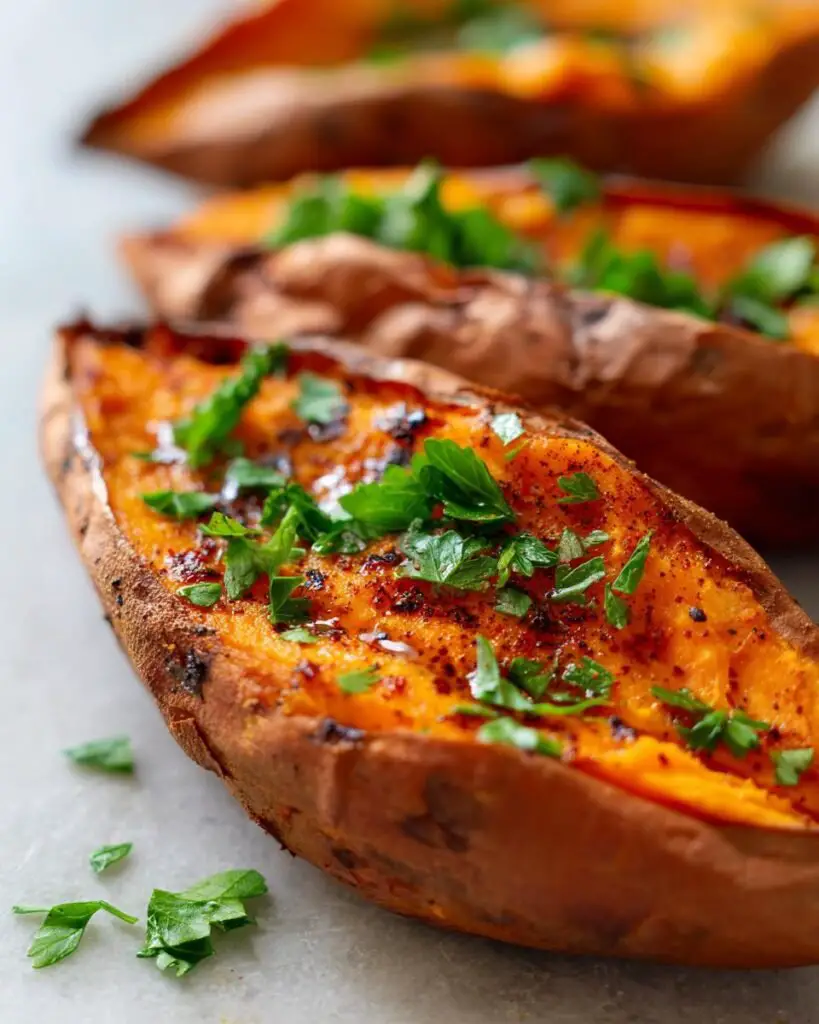 Patates douces au four