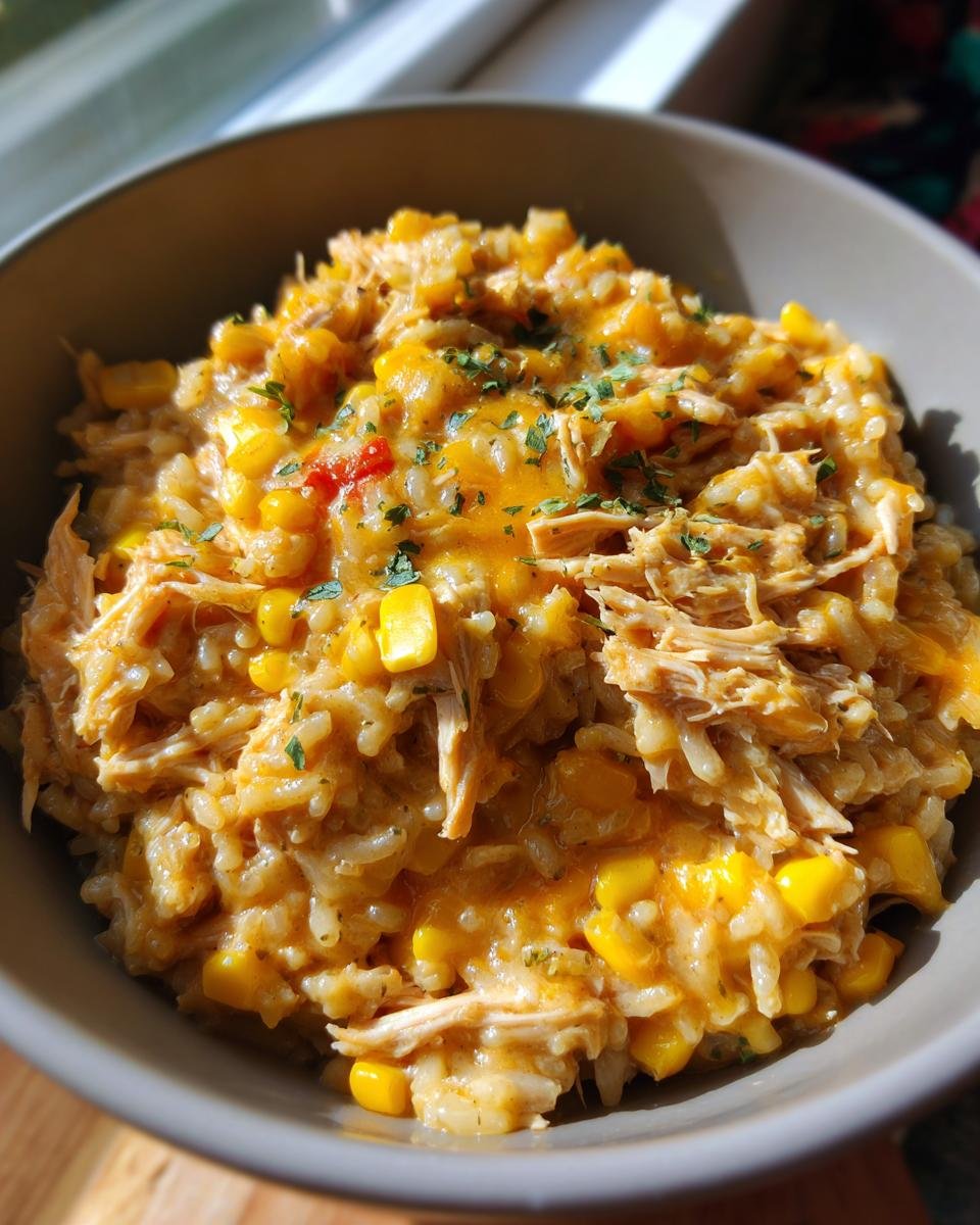 Poulet et riz au fromage à la mijoteuse - detail 1