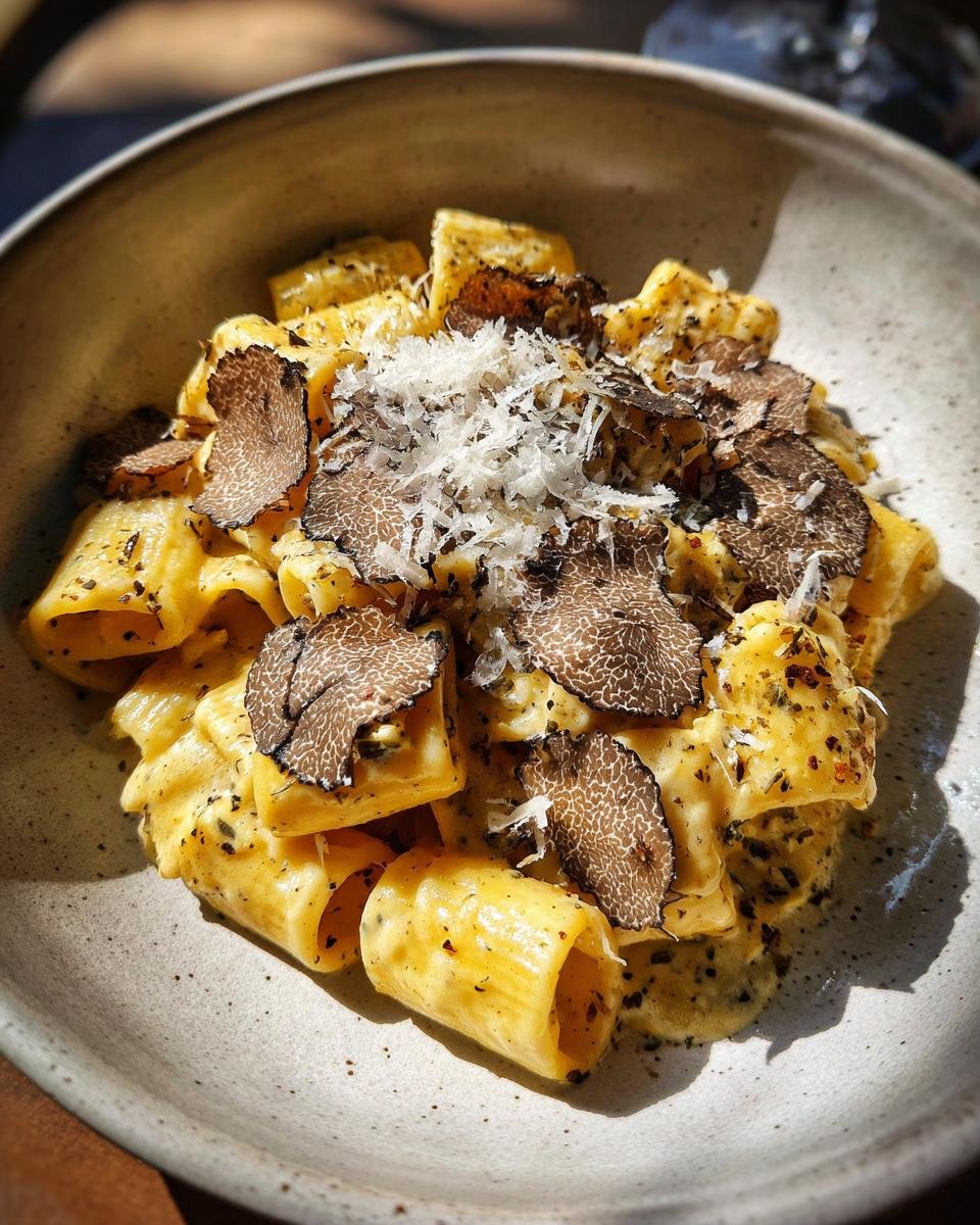 Pâtes à la truffe et Parmigiano Reggiano DOP - detail 1