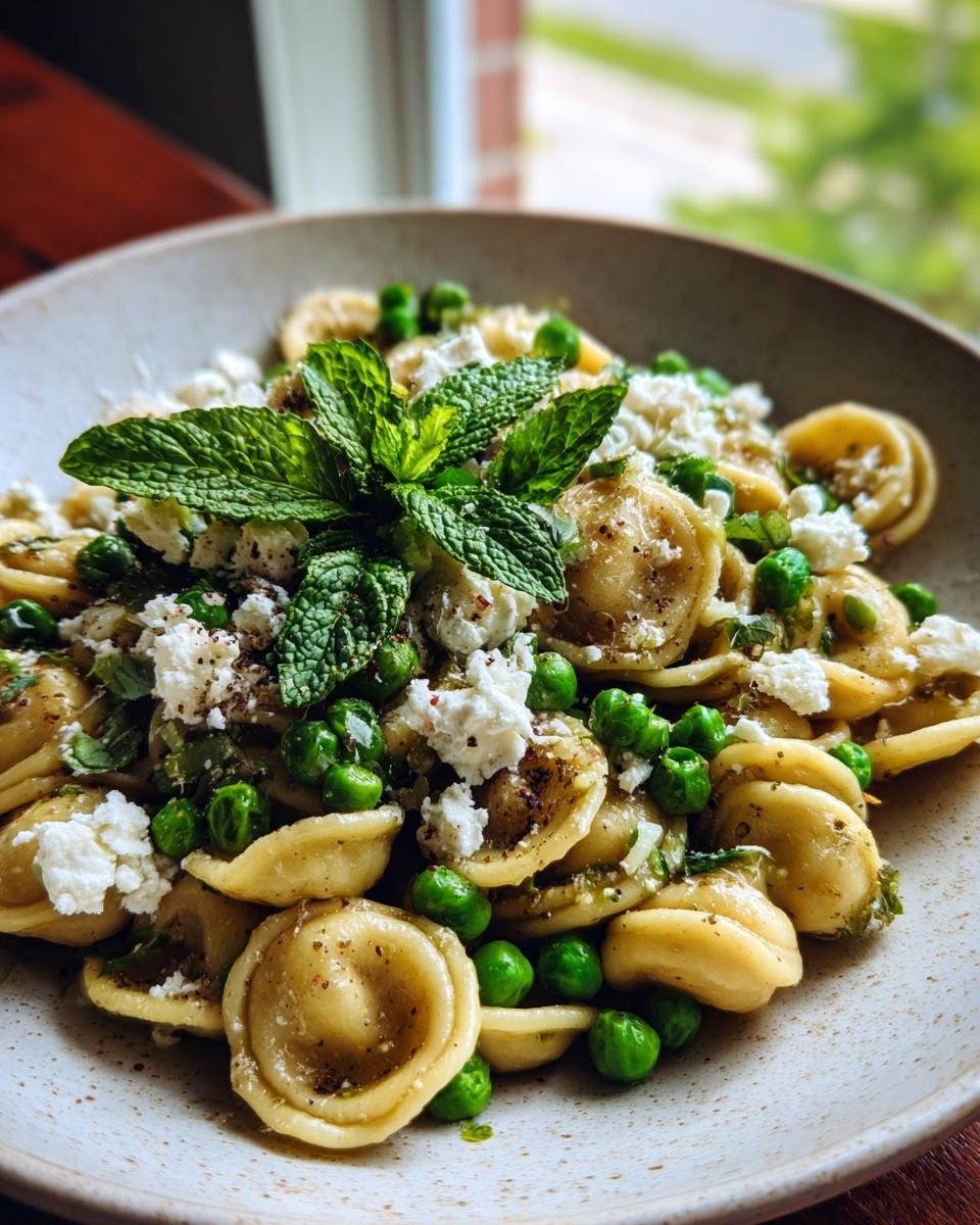 Pâtes orecchiette aux petits pois - detail 2