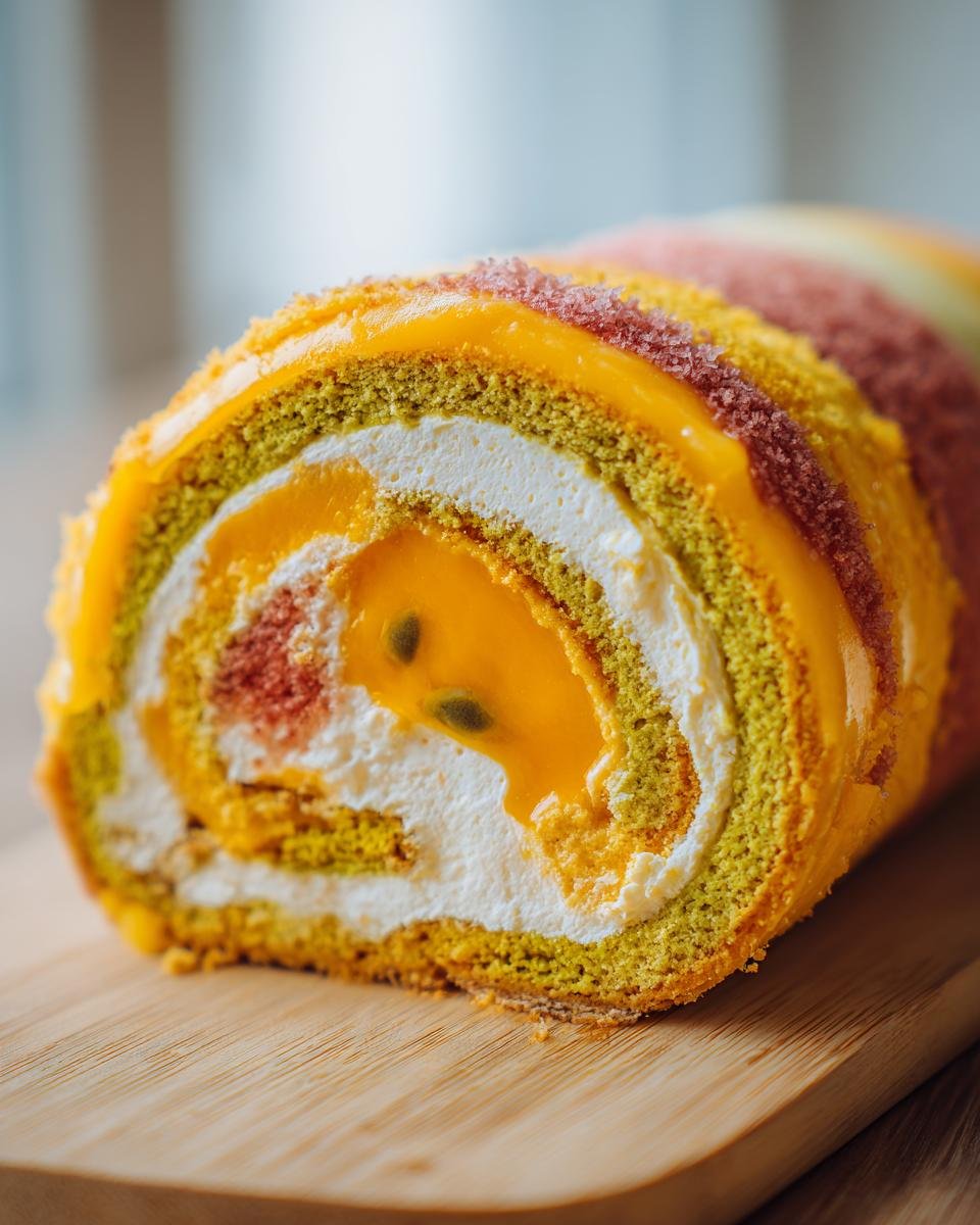 Recette de bûche glacée aux fruits exotiques - detail 1