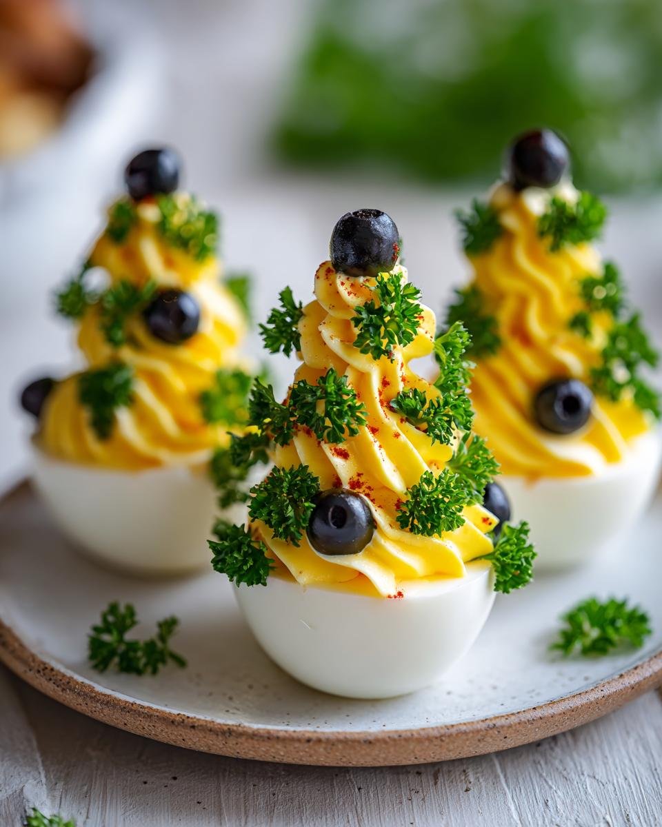 Recette Œufs mimosa façon sapin de Fête Maison - detail 1