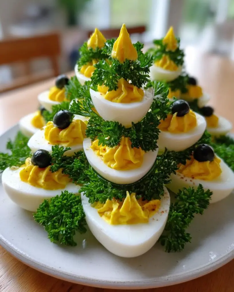Recette Œufs mimosa façon sapin de Fête Maison