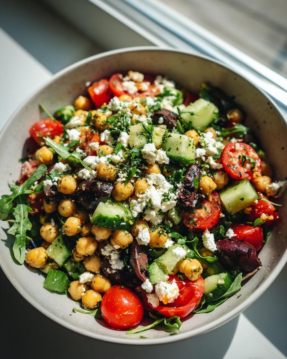 Salade de pois chiche à la grecque - detail 1
