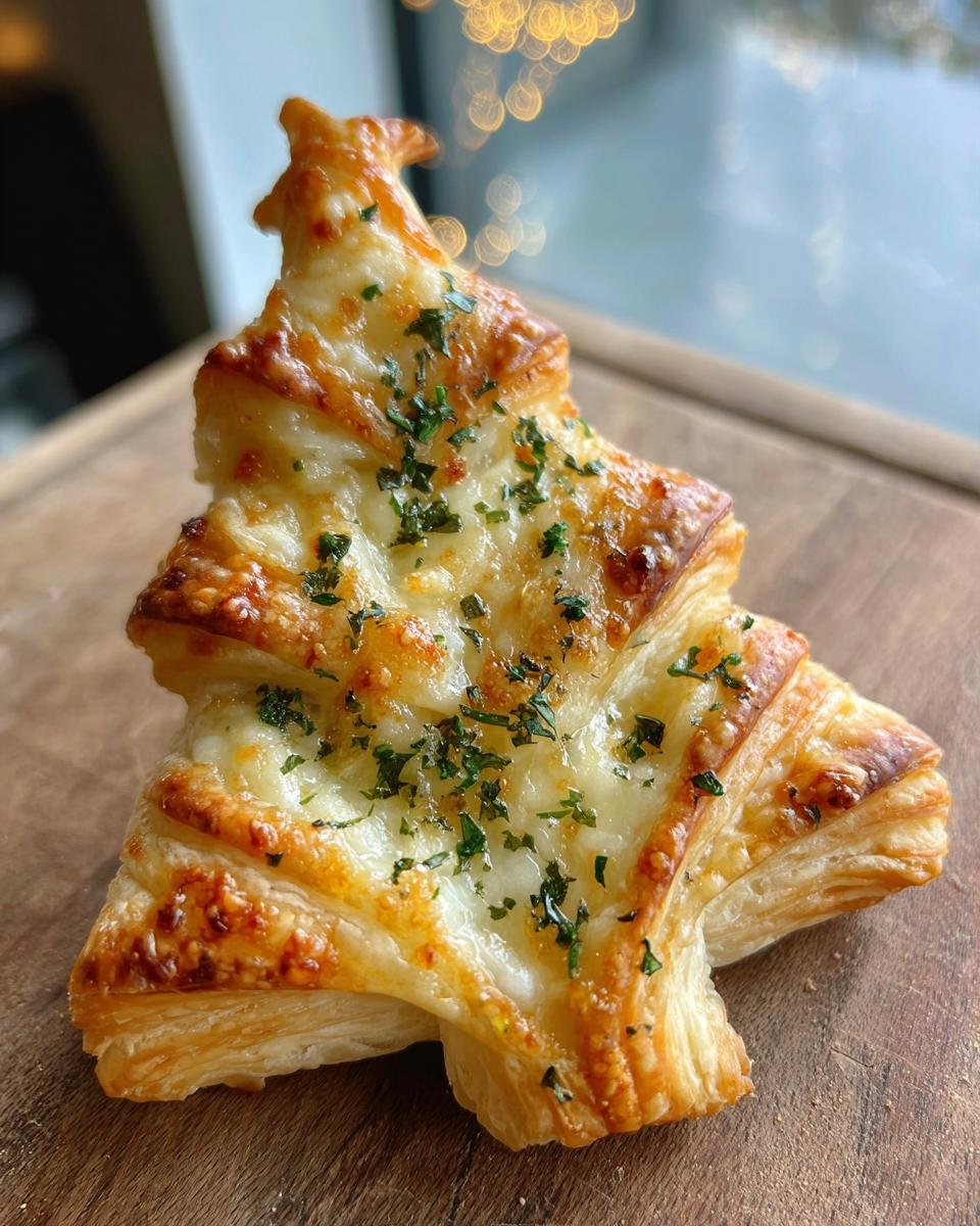 Sapin Feuilleté Fromage et Herbes : Recette Gourmande - detail 2