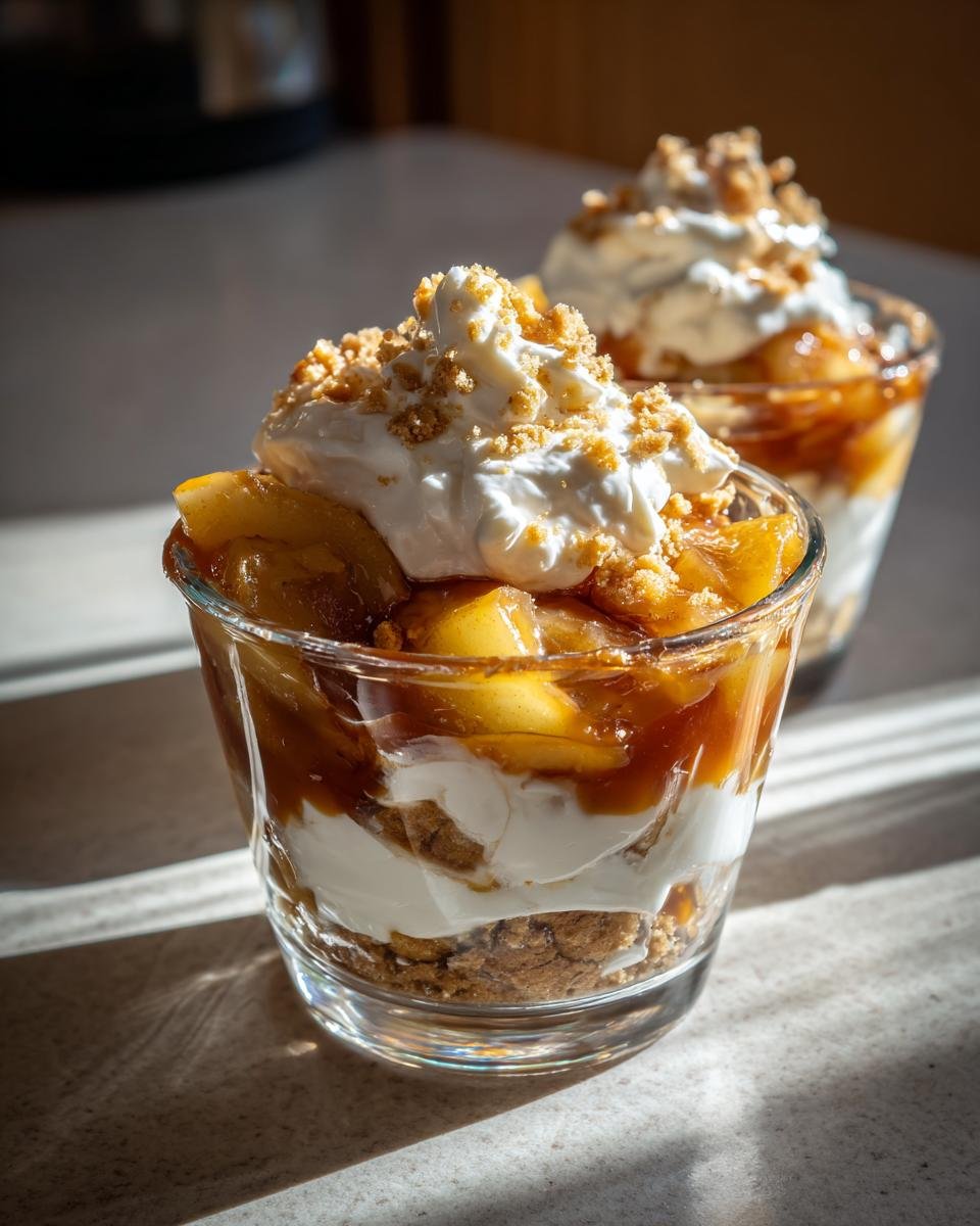 Verrines Pommes Caramel Chantilly – Dessert Express Gourmand et Raffiné - detail 1