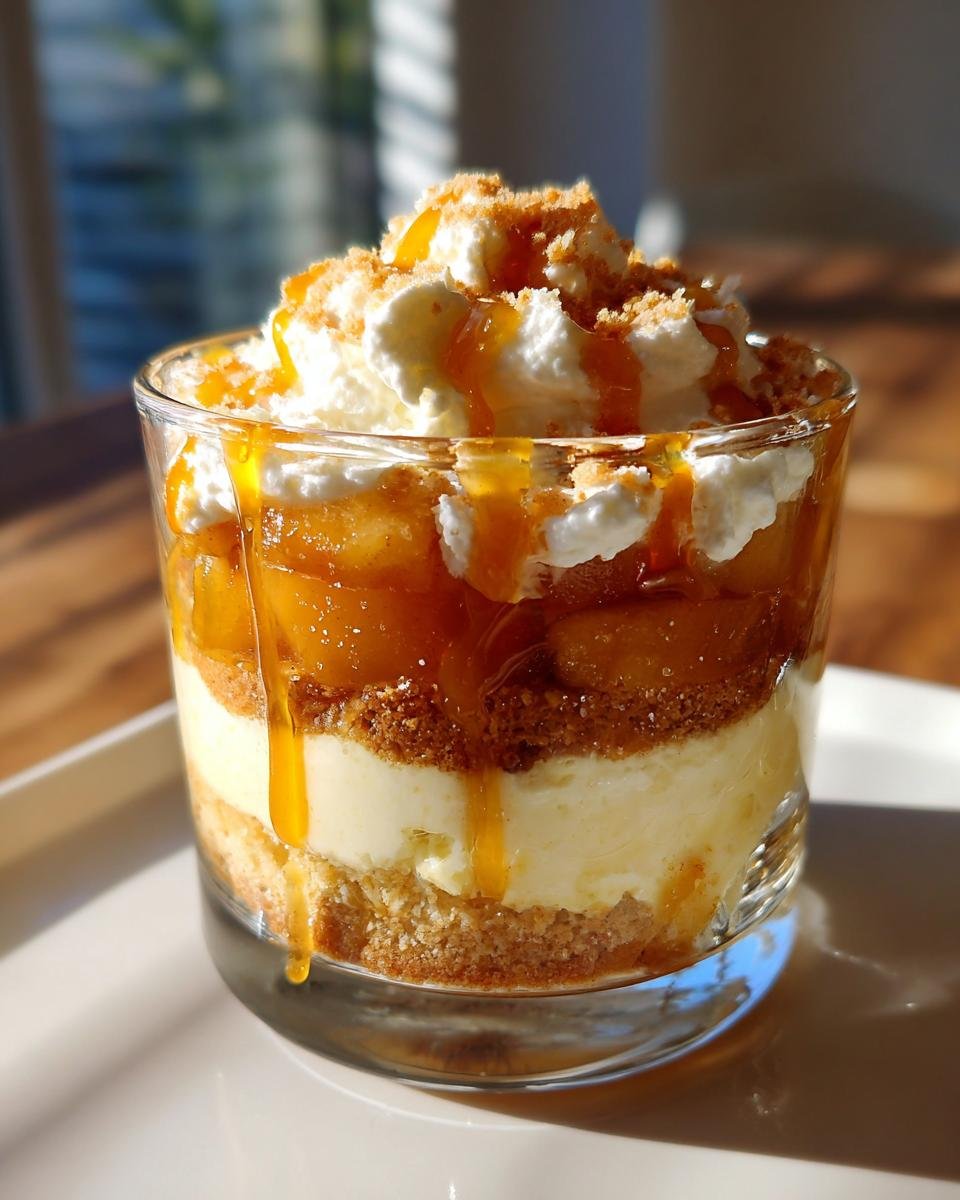 Verrines Pommes Caramel Chantilly – Dessert Express Gourmand et Raffiné - detail 2