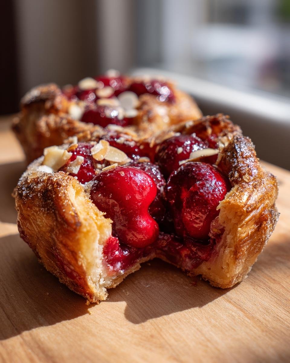 tarte rustique aux cerises - detail 2