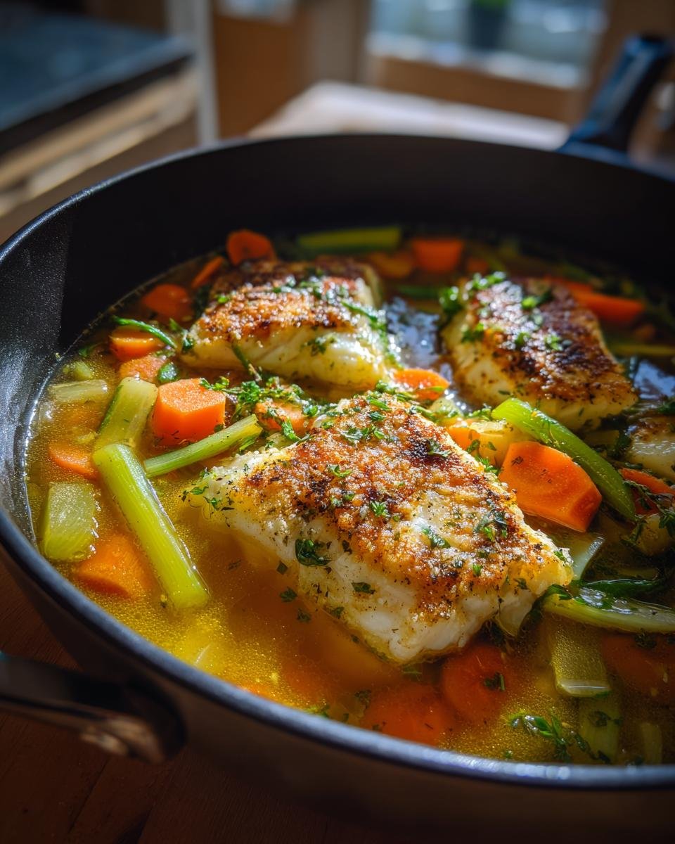 Bouillon de flétan au parmesan - detail 1