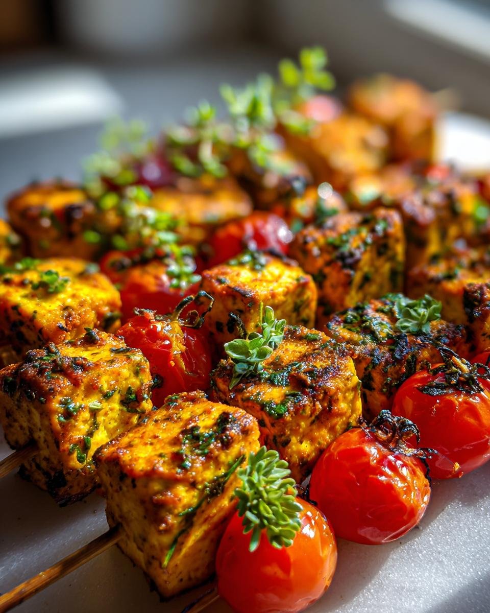 Brochettes de tofu du Moyen-Orient - detail 2