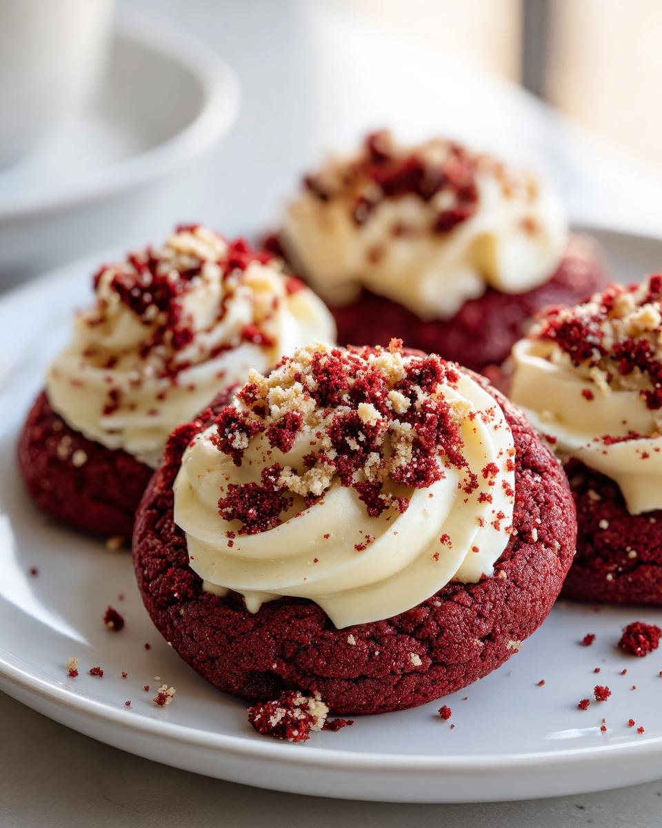 Crumbl Red Velvet Cupcake Cookies - detail 1