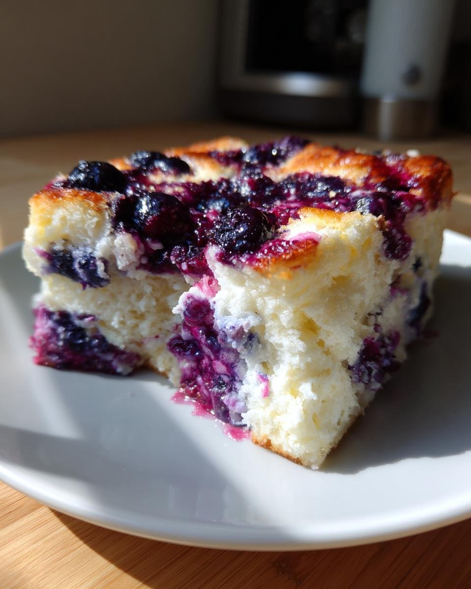 Fluffy Cottage Cheese Blueberry Cloud Bread - detail 1