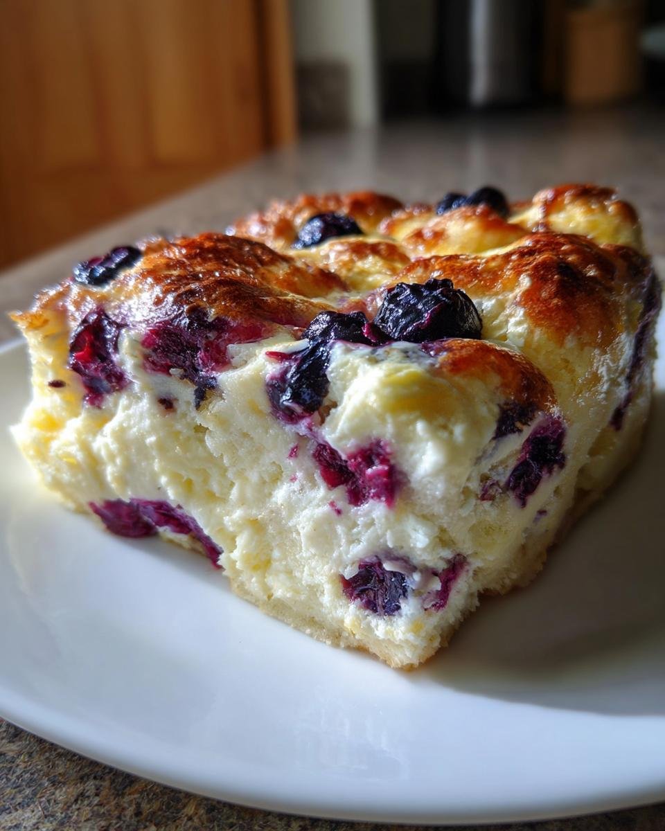 Fluffy Cottage Cheese Blueberry Cloud Bread - detail 2