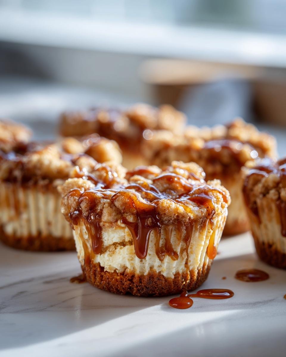 Mini cheesecakes croustillants aux pommes - detail 1