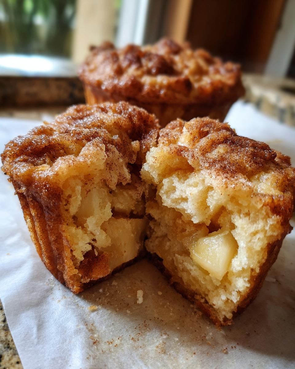 Muffins au yaourt grec, pommes et cannelle - detail 1