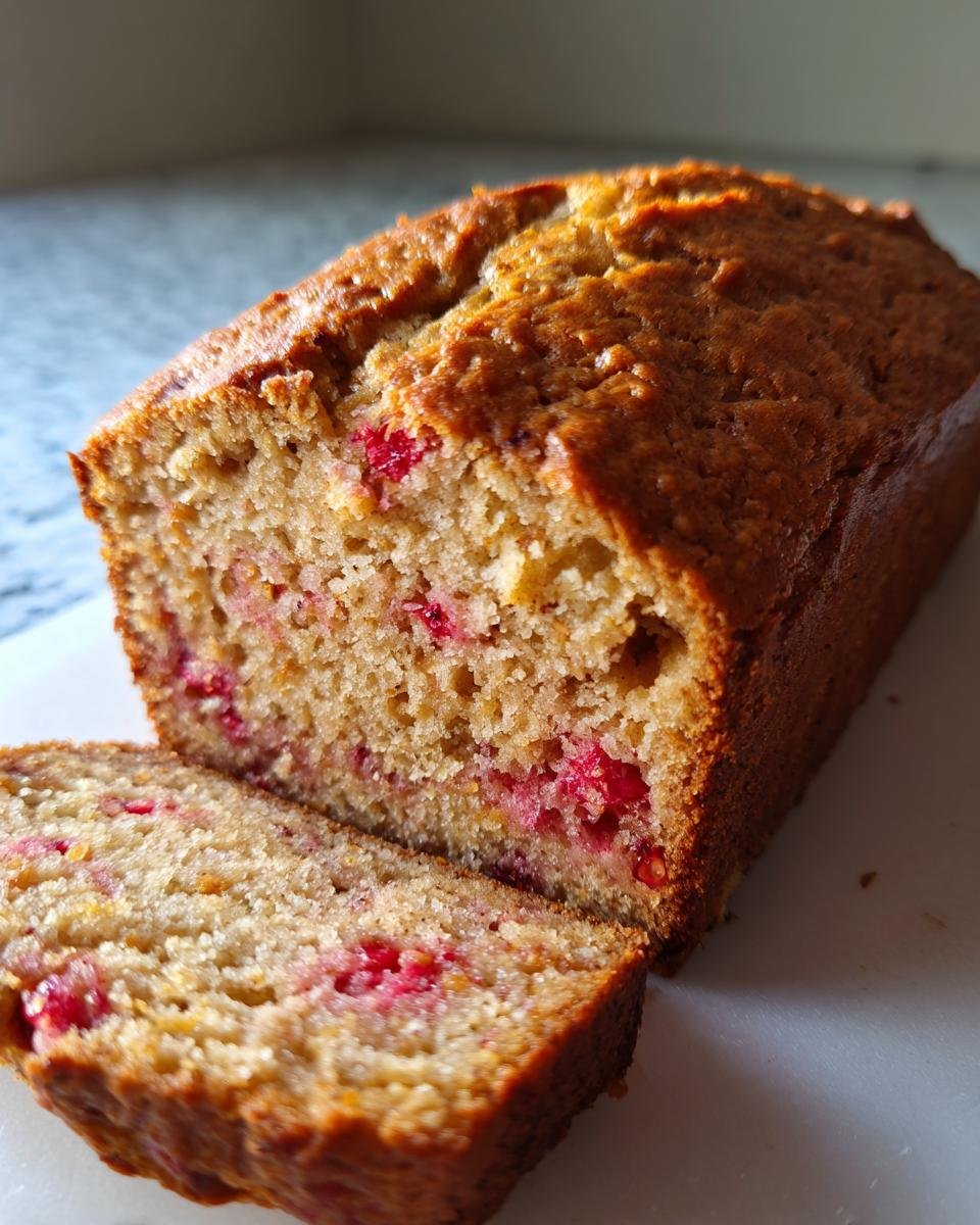 Pain banane-fraise sain - detail 1