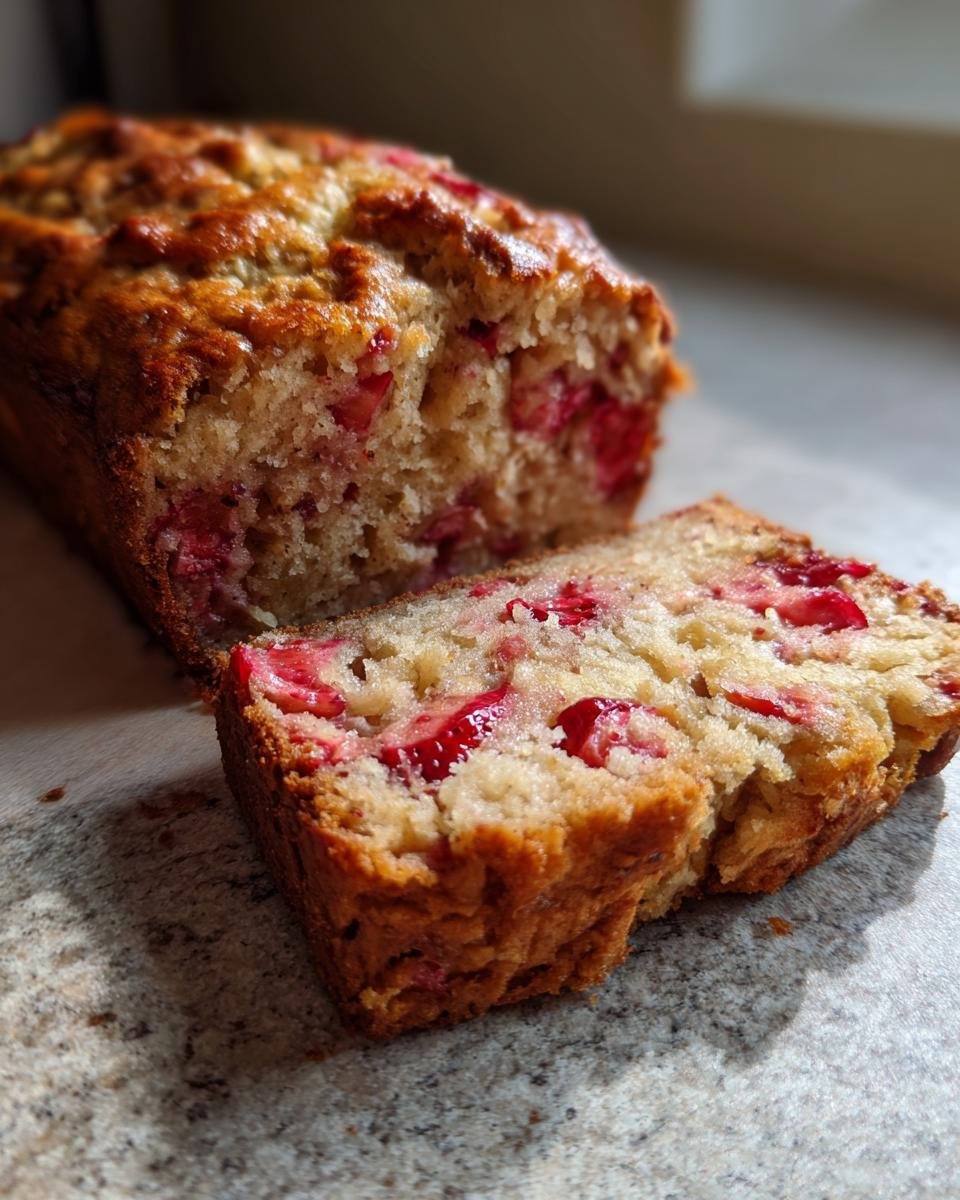 Pain banane-fraise sain - detail 2