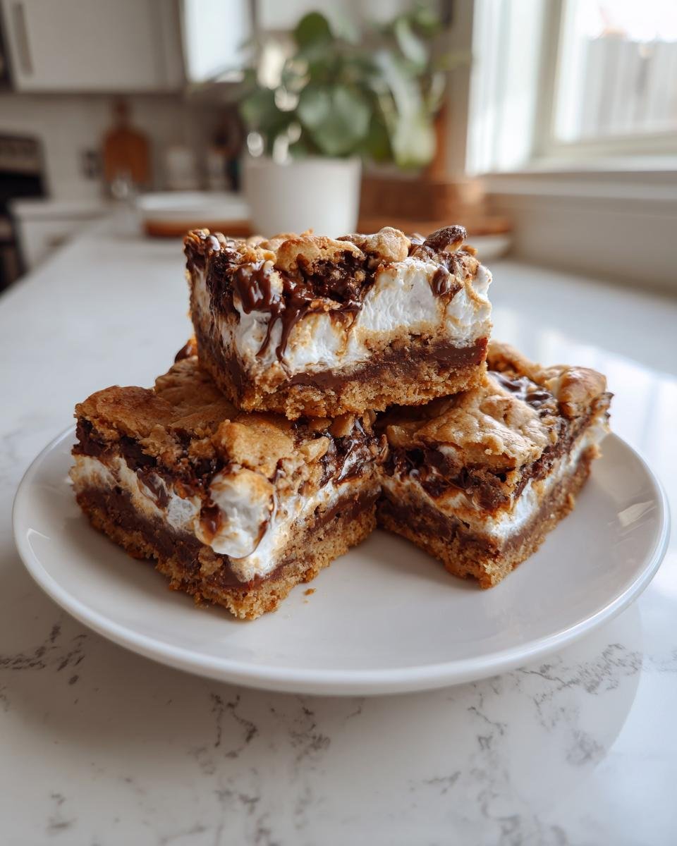 s’mores cookie bars - detail 1